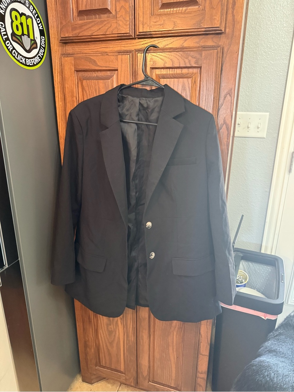 Women’s  Classic Black Blazer - Timeless Two-Button Jacket